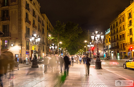 Ночной вид на Барселону