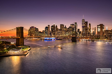 Фотообои Зачаровывающий вид на Бруклинский мост